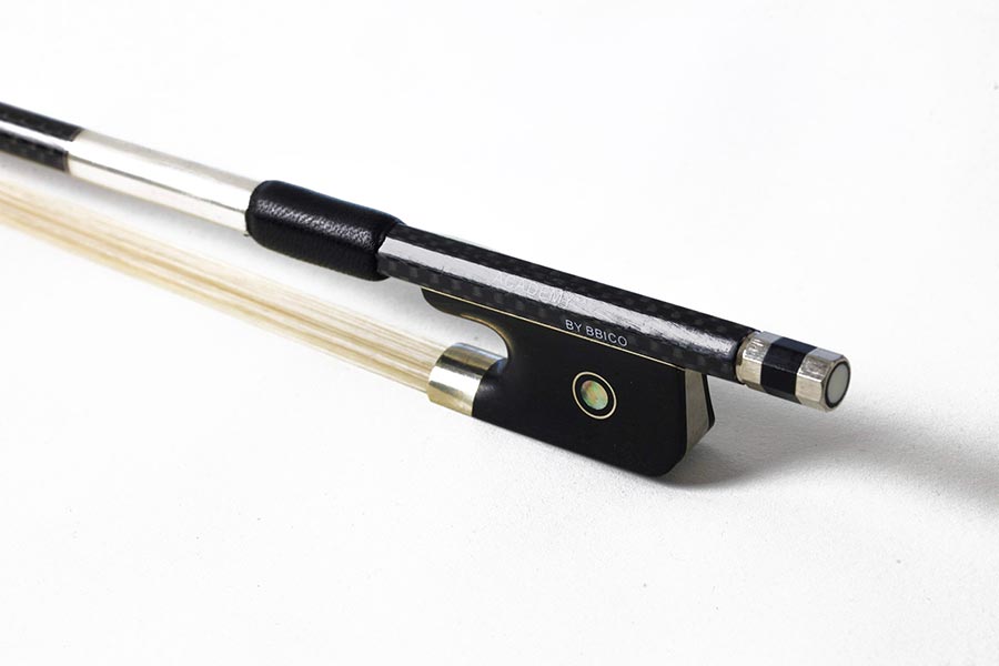 4/4 Carbon Fibre Cello Bow - Full Size Academy 2 Star Bow