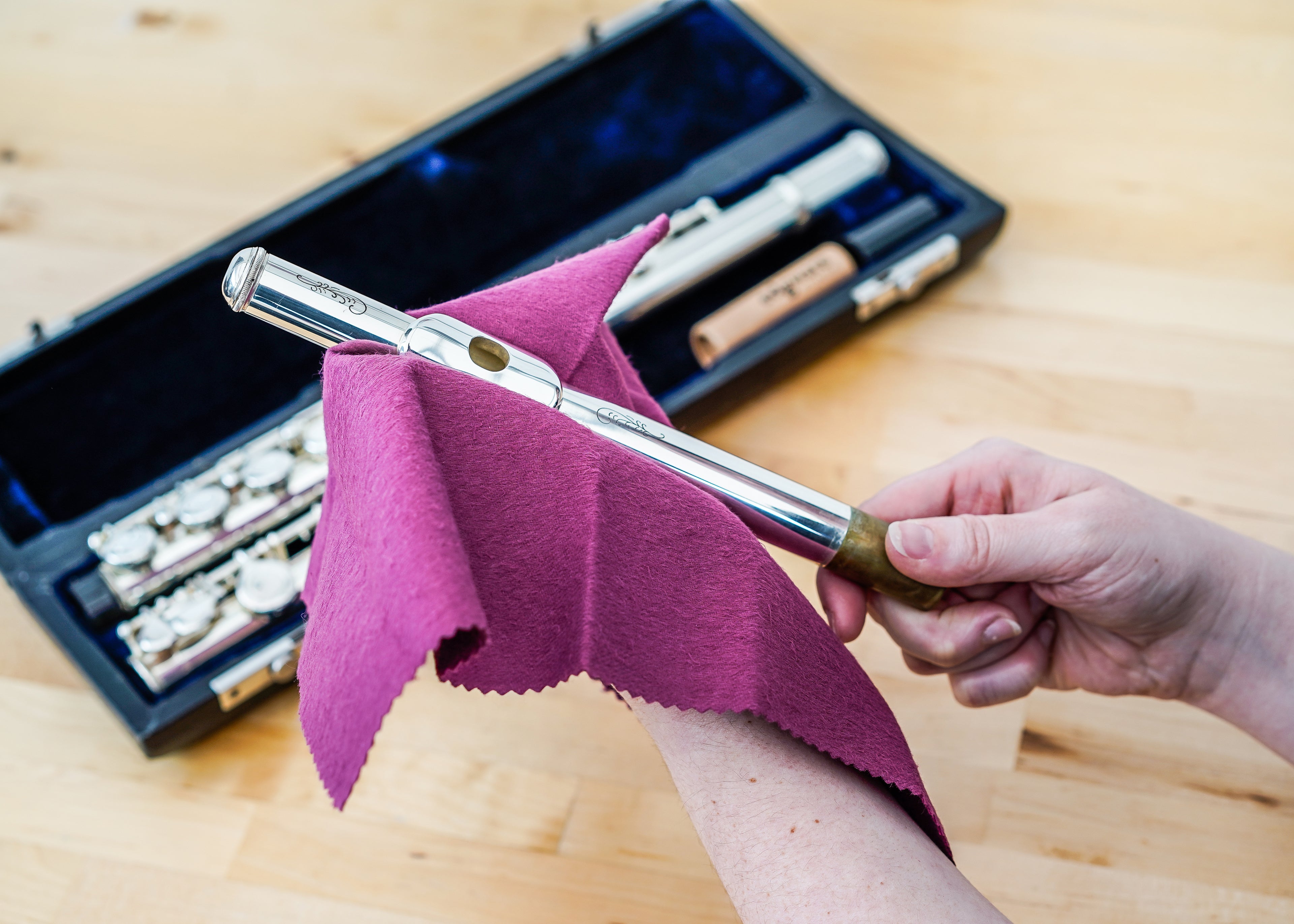 Polishing Cloth - Anti-Tarnish Silver Cloth for Brass & Woodwind Instruments